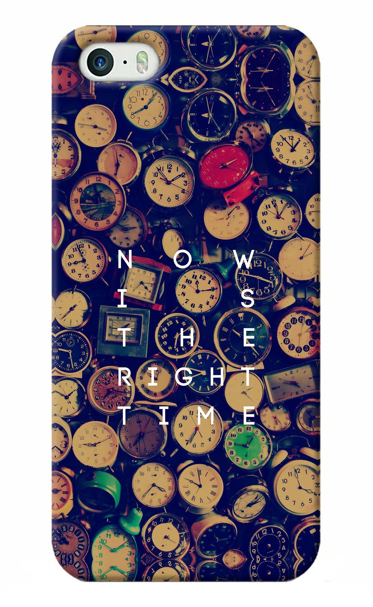 Now is the Right Time Quote iPhone 5/5s Back Cover