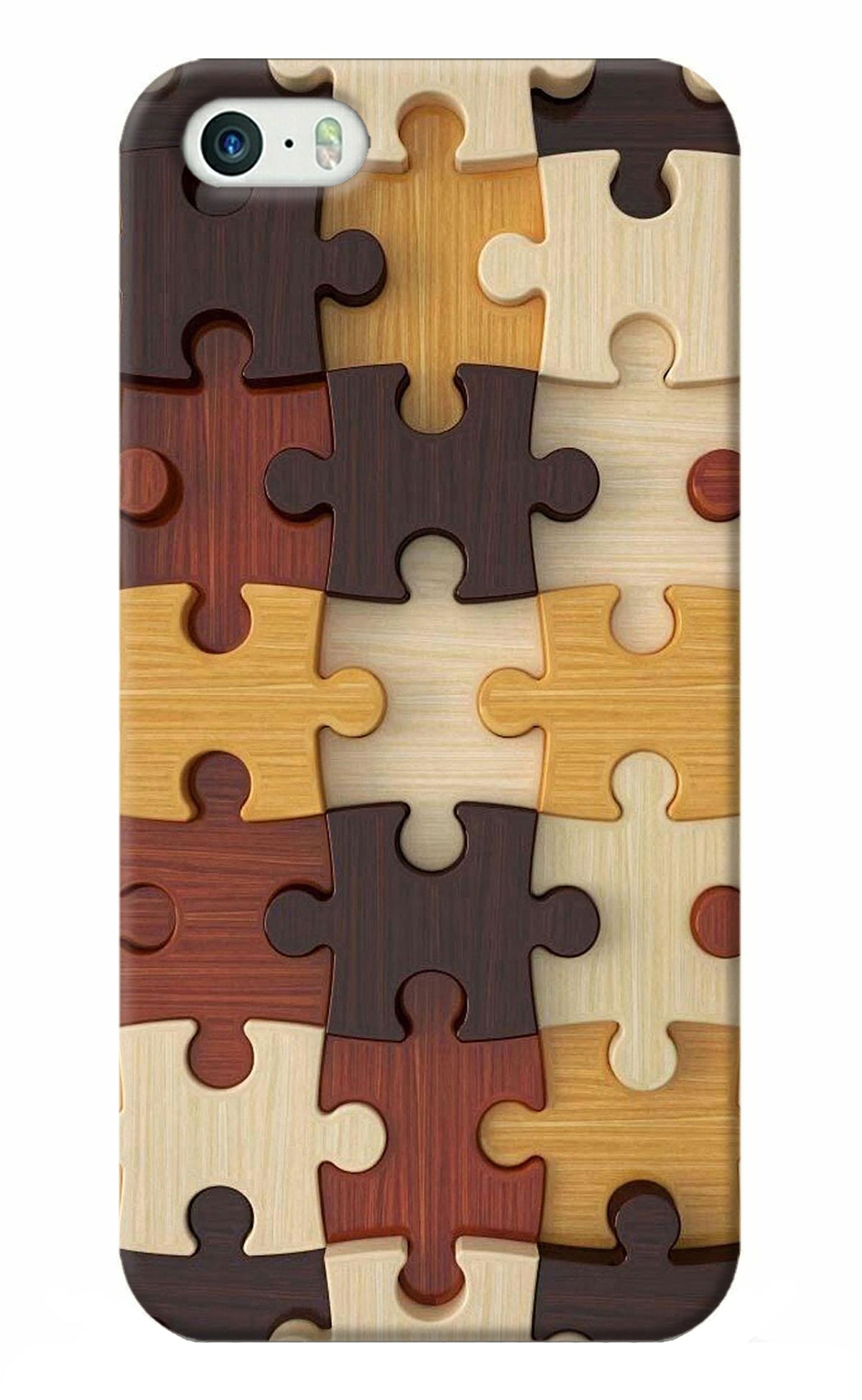 Wooden Puzzle iPhone 5/5s Back Cover