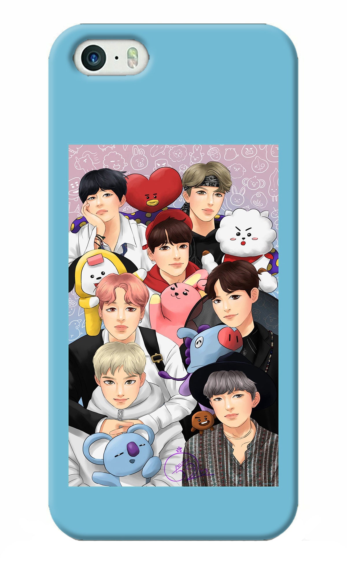 BTS with animals iPhone 5/5s Back Cover