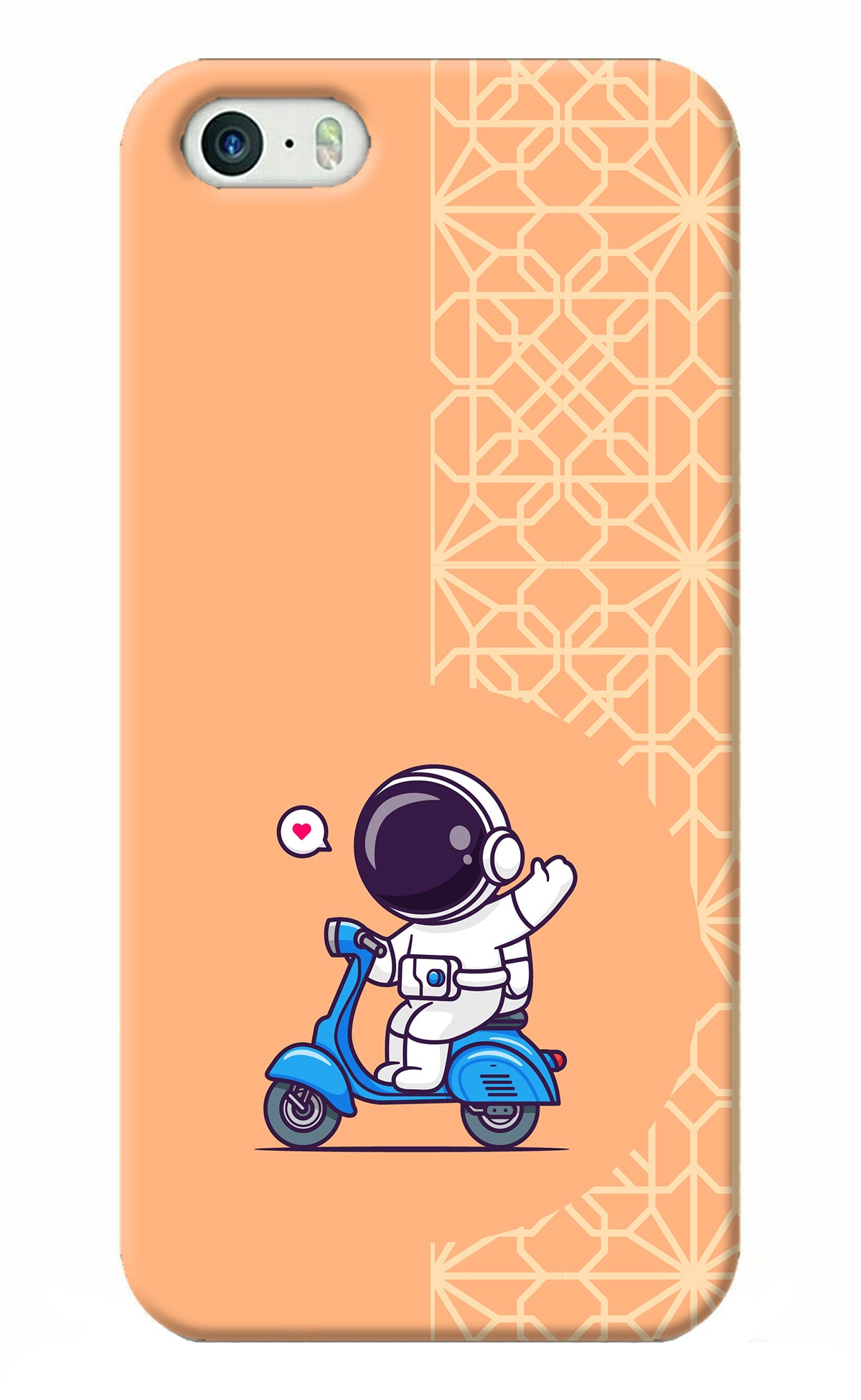 Cute Astronaut Riding iPhone 5/5s Back Cover