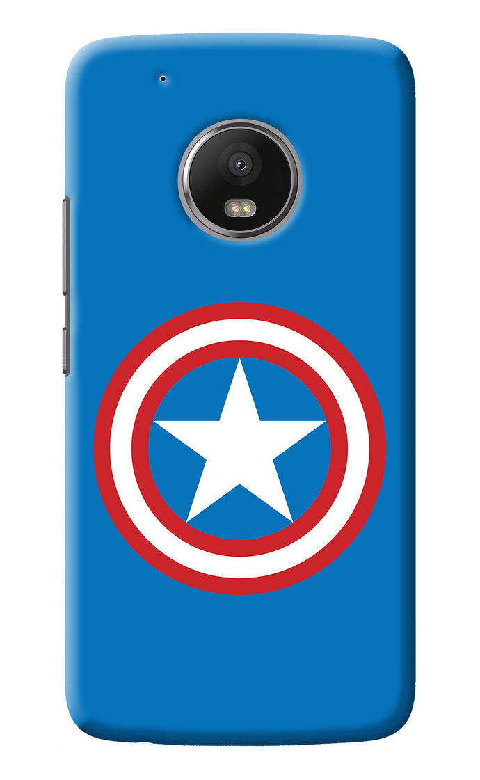 Captain America Logo Moto G5 plus Back Cover