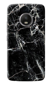 Black Marble Texture Moto G5 plus Back Cover