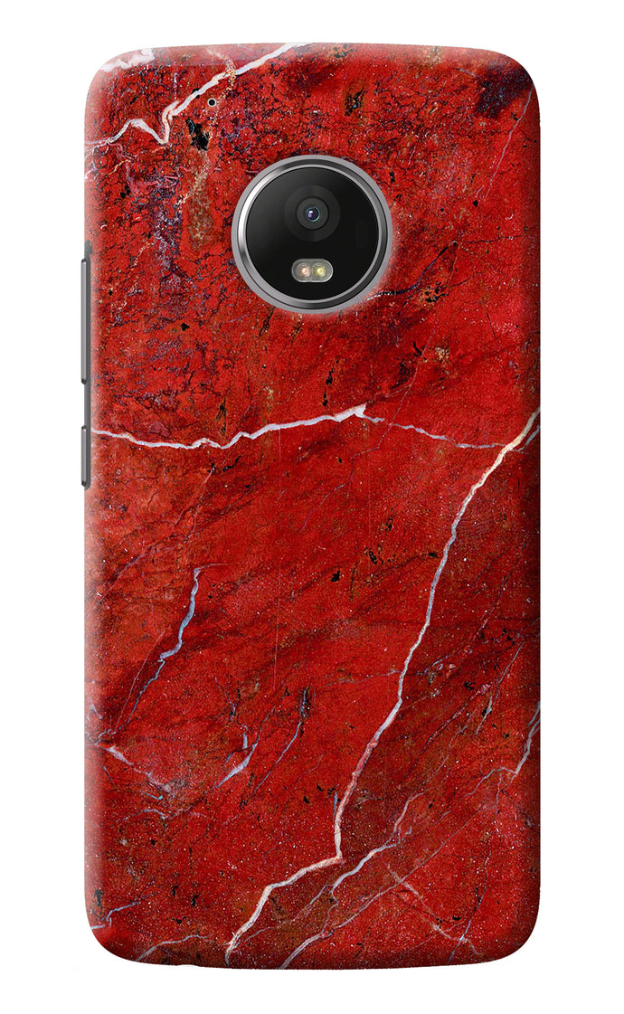 Red Marble Design Moto G5 plus Back Cover