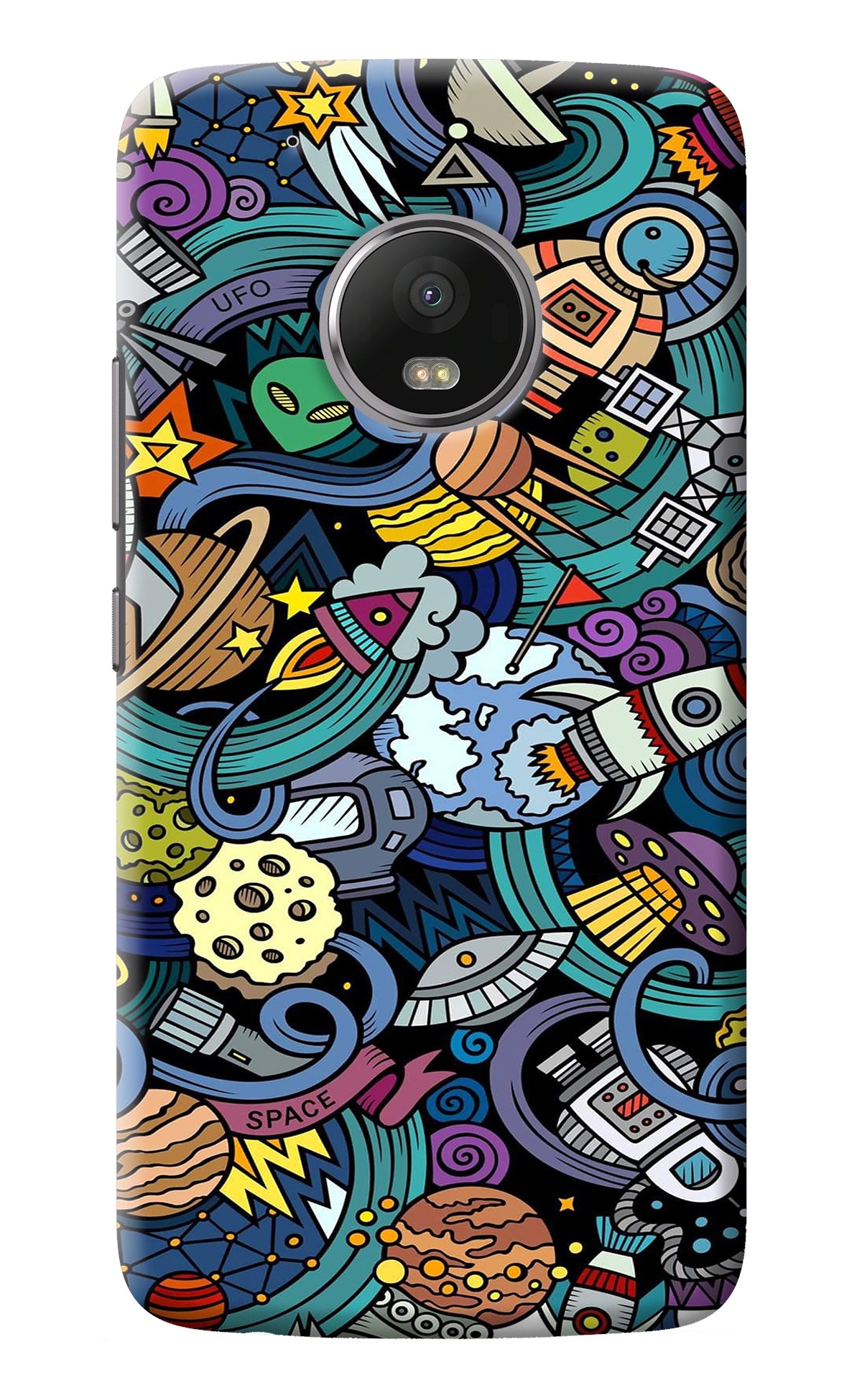 Space Abstract Moto G5 plus Back Cover