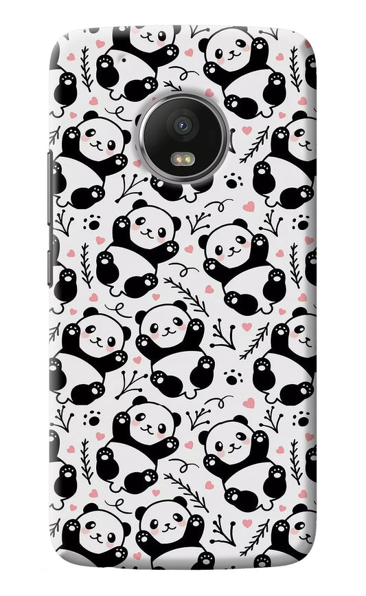 Cute Panda Moto G5 plus Back Cover