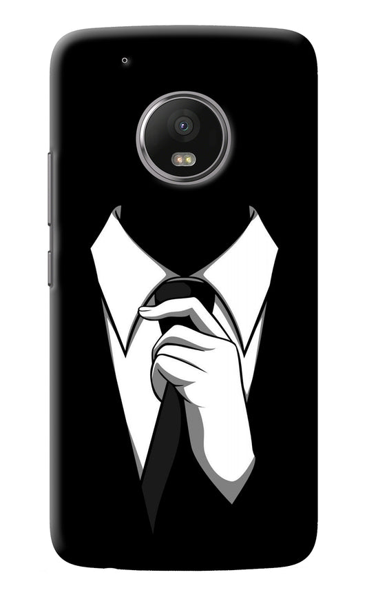 Black Tie Moto G5 plus Back Cover