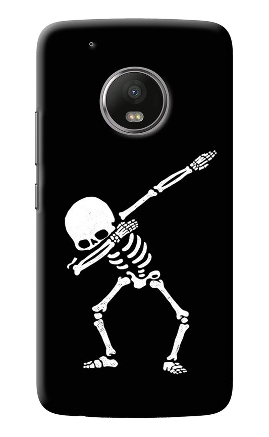 Dabbing Skeleton Art Moto G5 plus Back Cover