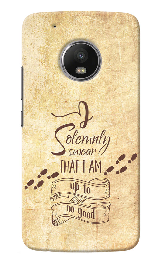 I Solemnly swear that i up to no good Moto G5 plus Back Cover