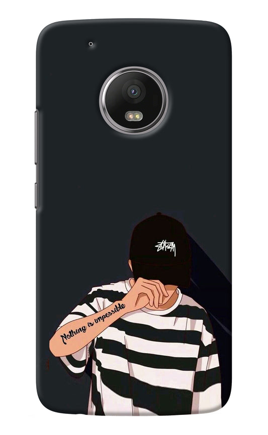 Aesthetic Boy Moto G5 plus Back Cover
