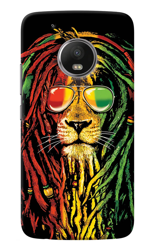 Rasta Lion Moto G5 plus Back Cover