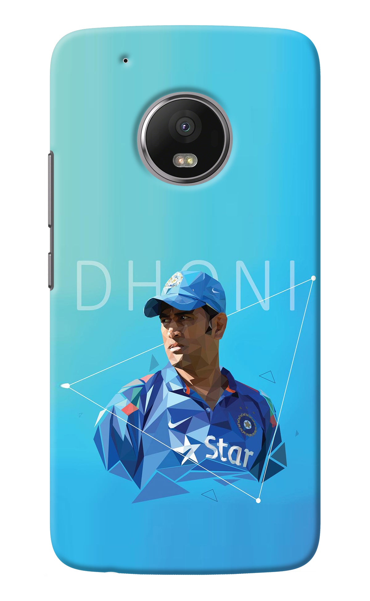 Dhoni Artwork Moto G5 plus Back Cover