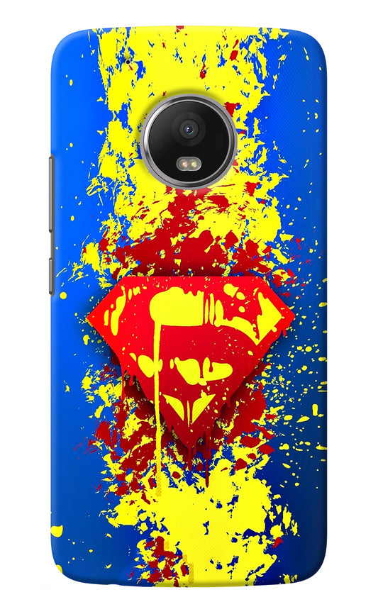 Superman logo Moto G5 plus Back Cover