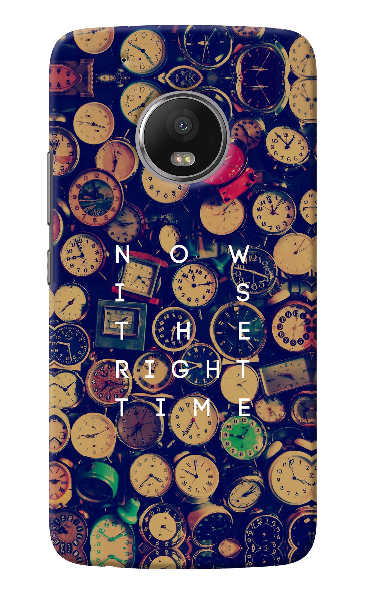 Now is the Right Time Quote Moto G5 plus Back Cover