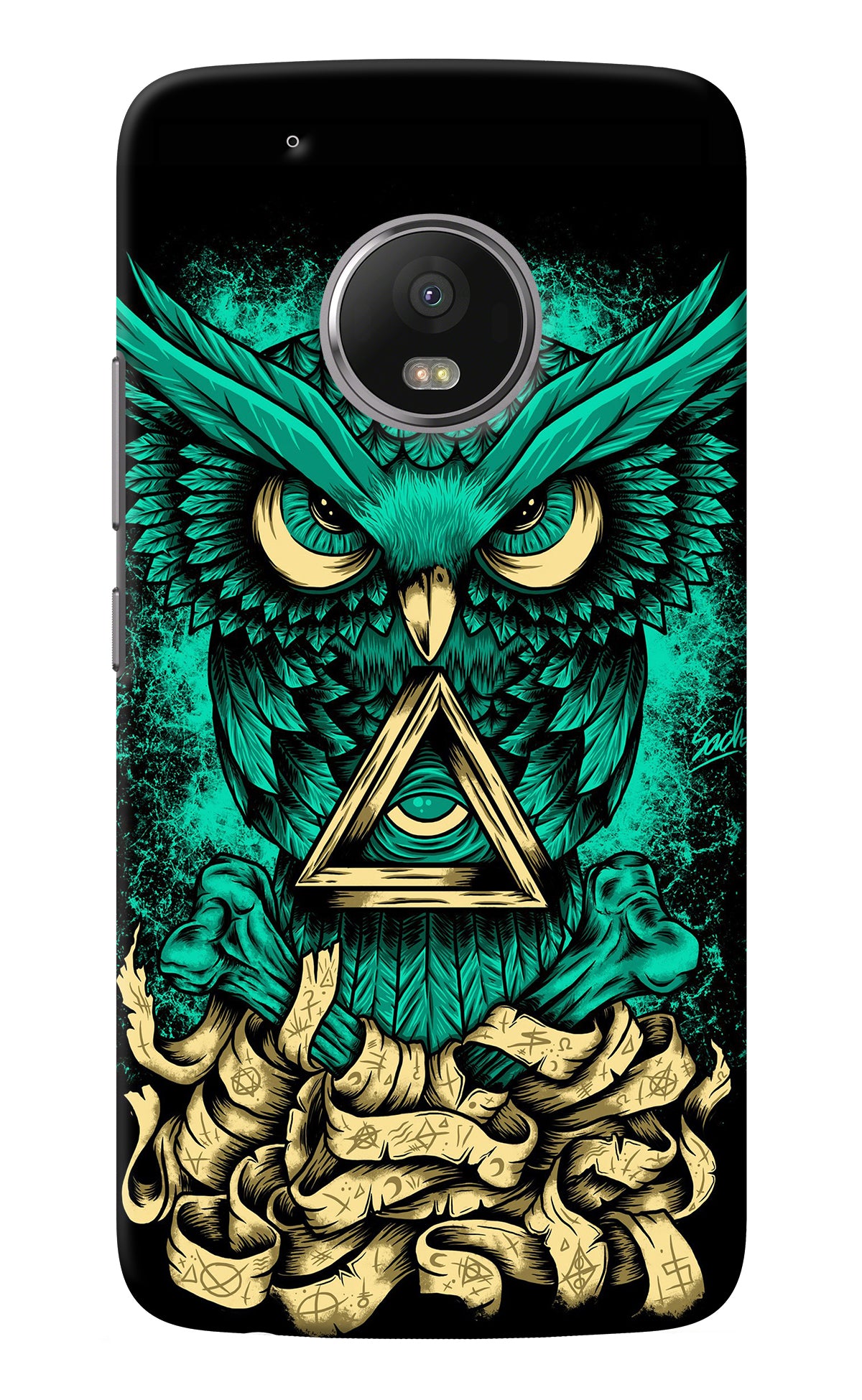 Green Owl Moto G5 plus Back Cover