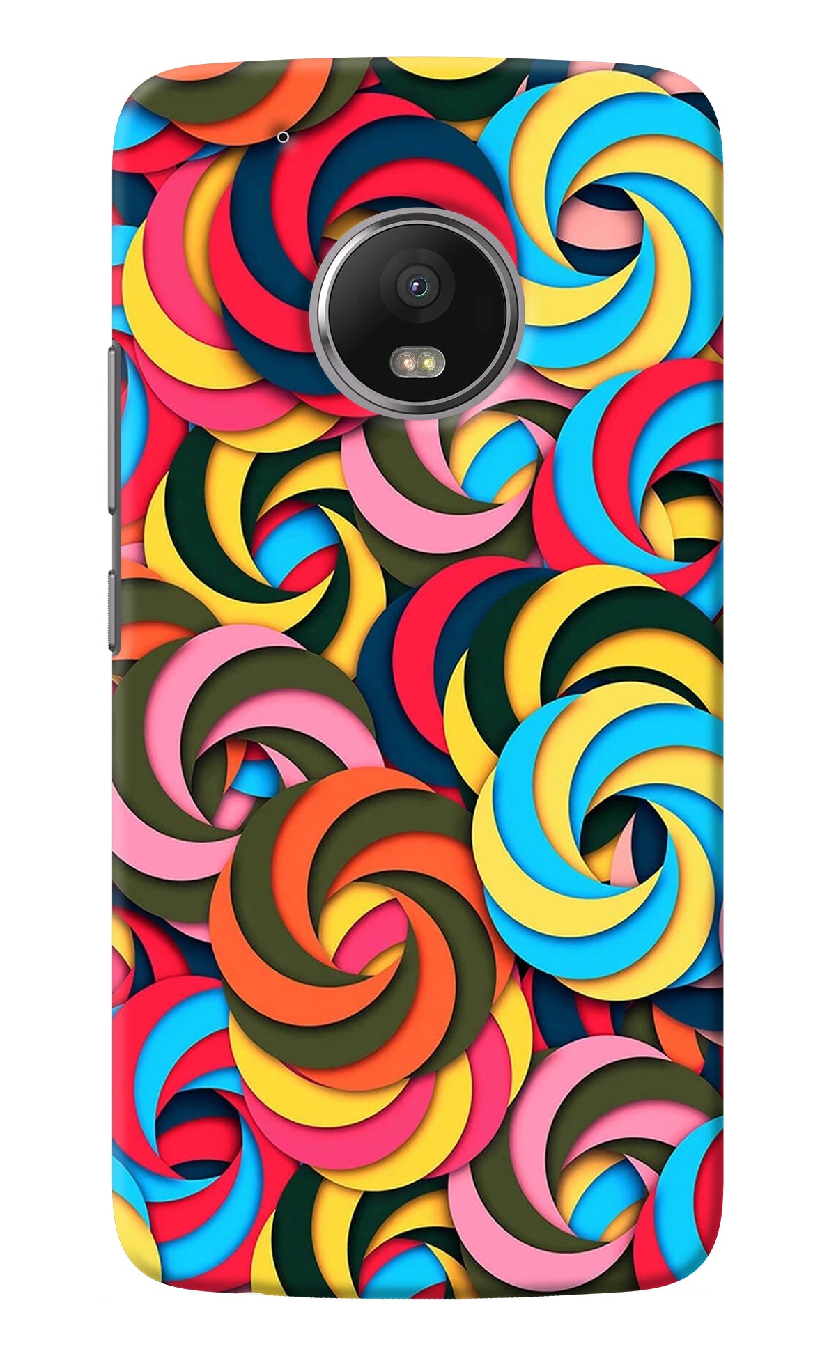 Spiral Pattern Moto G5 plus Back Cover