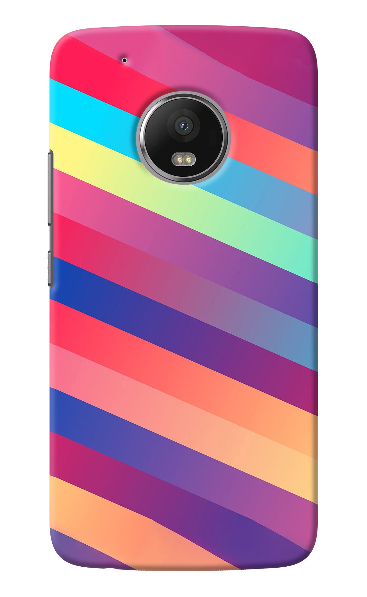 Stripes color Moto G5 plus Back Cover