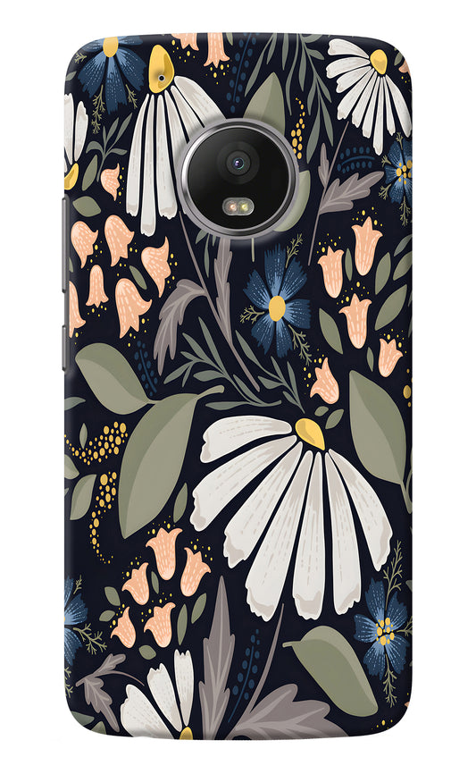 Flowers Art Moto G5 plus Back Cover