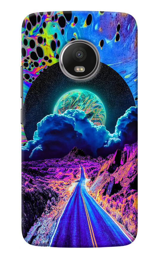 Psychedelic Painting Moto G5 plus Back Cover