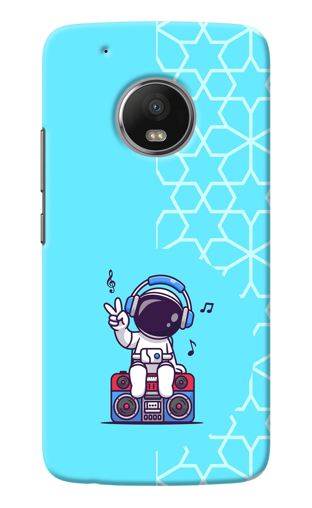 Cute Astronaut Chilling Moto G5 plus Back Cover