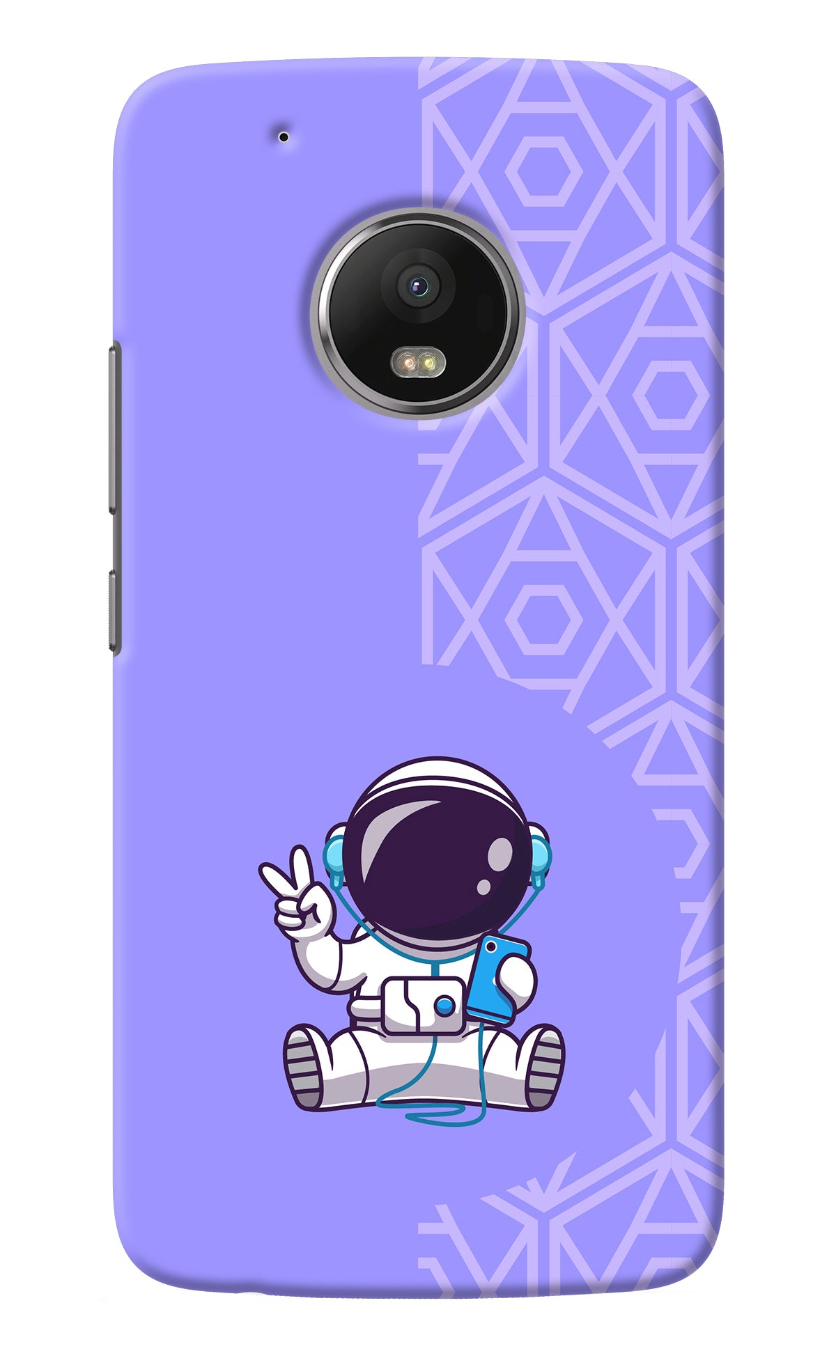 Cute Astronaut Chilling Moto G5 plus Back Cover