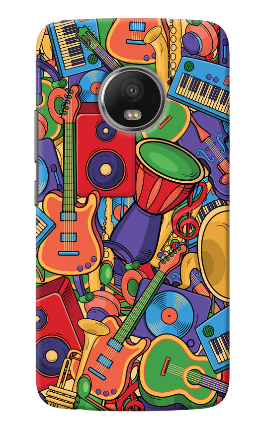 Music Instrument Doodle Moto G5 plus Back Cover