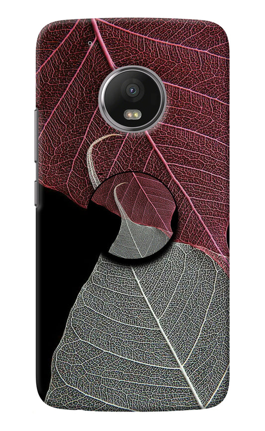 Leaf Pattern Moto G5 plus Pop Case