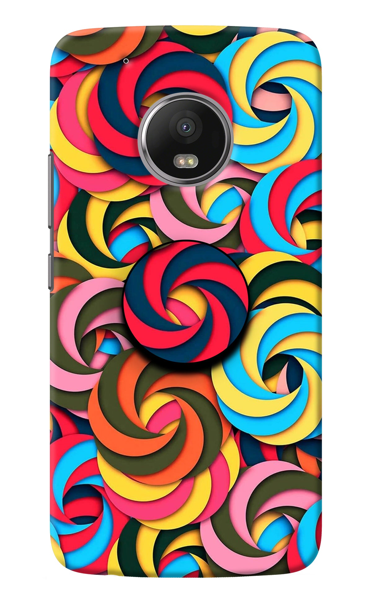 Spiral Pattern Moto G5 plus Pop Case