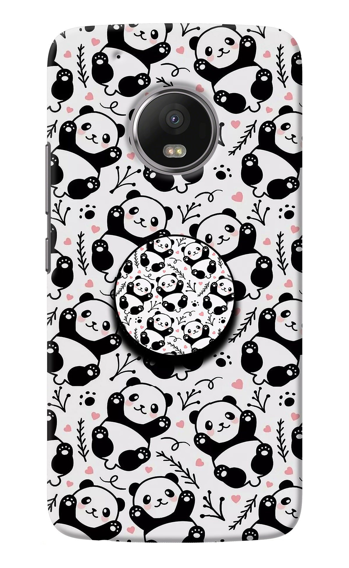 Cute Panda Moto G5 plus Pop Case