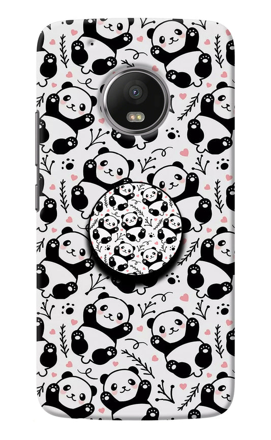 Cute Panda Moto G5 plus Pop Case