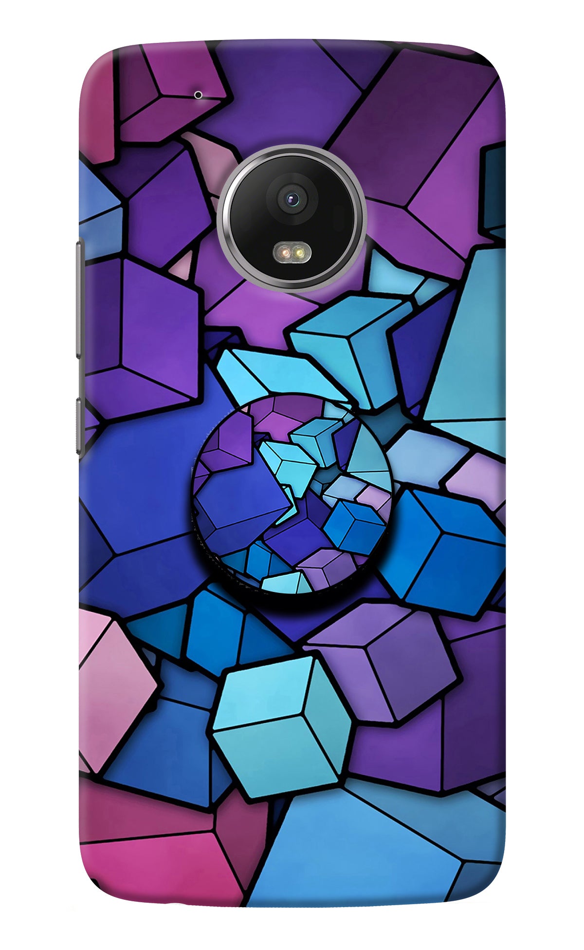 Cubic Abstract Moto G5 plus Pop Case