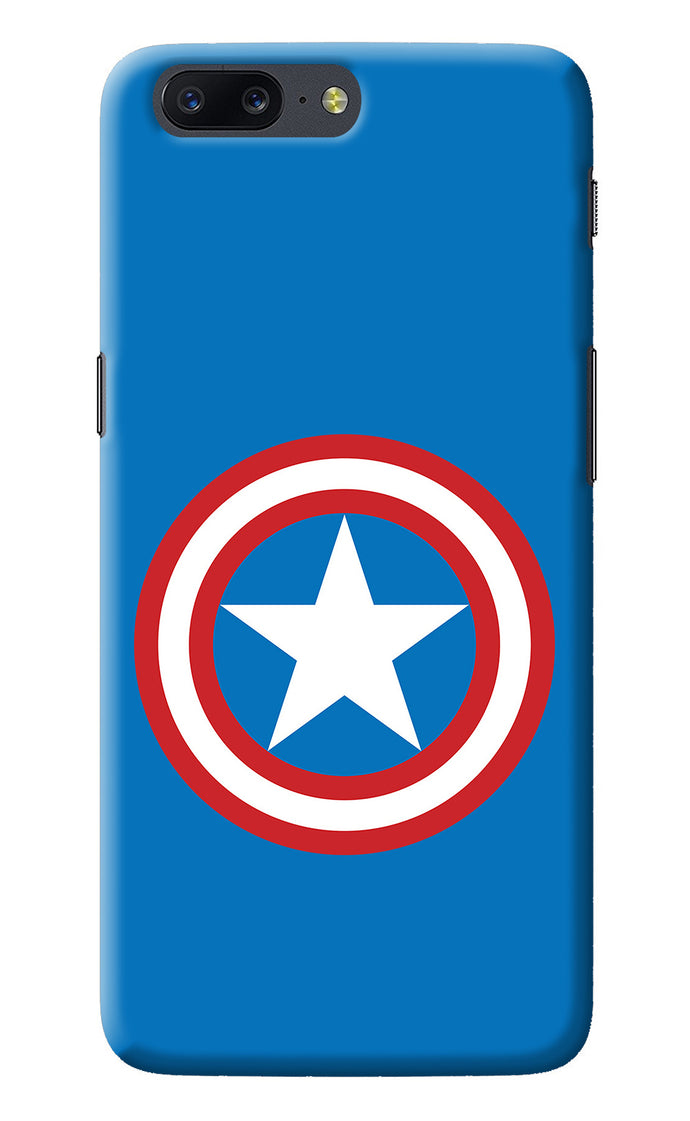 Captain America Logo Oneplus 5 Back Cover