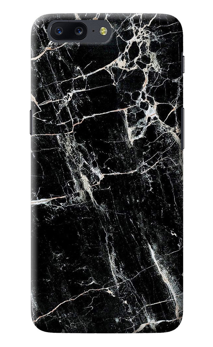 Black Marble Texture Oneplus 5 Back Cover