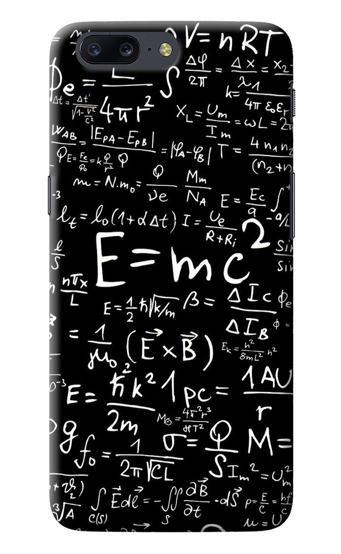 Physics Albert Einstein Formula Oneplus 5 Back Cover
