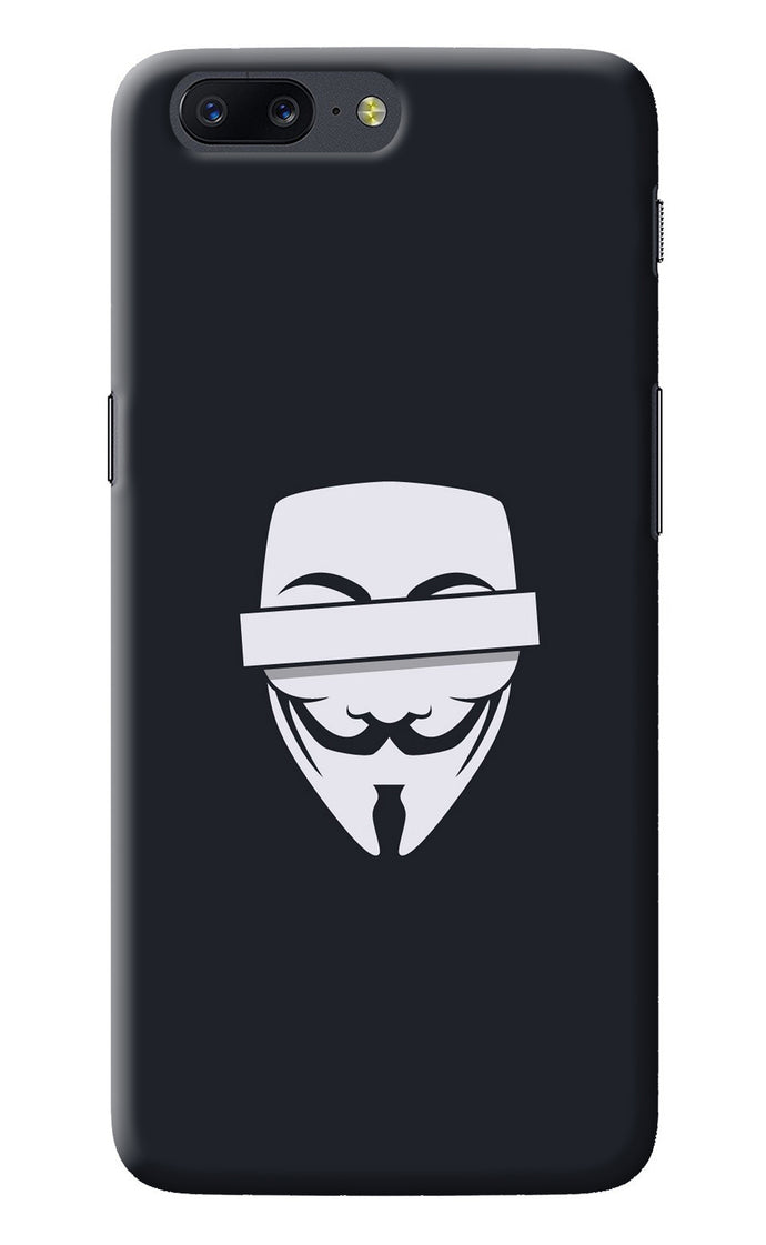 Anonymous Face Oneplus 5 Back Cover