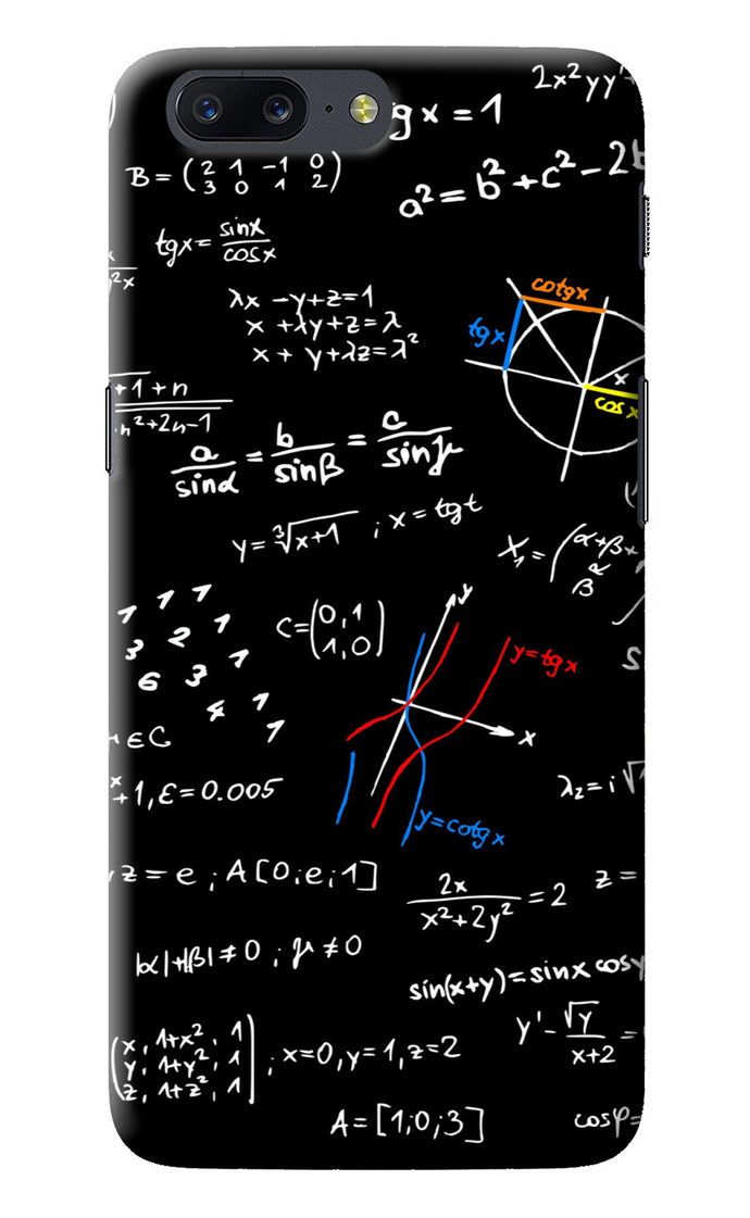 Mathematics Formula Oneplus 5 Back Cover