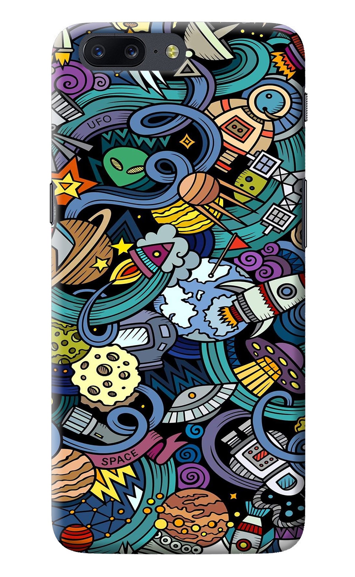 Space Abstract Oneplus 5 Back Cover