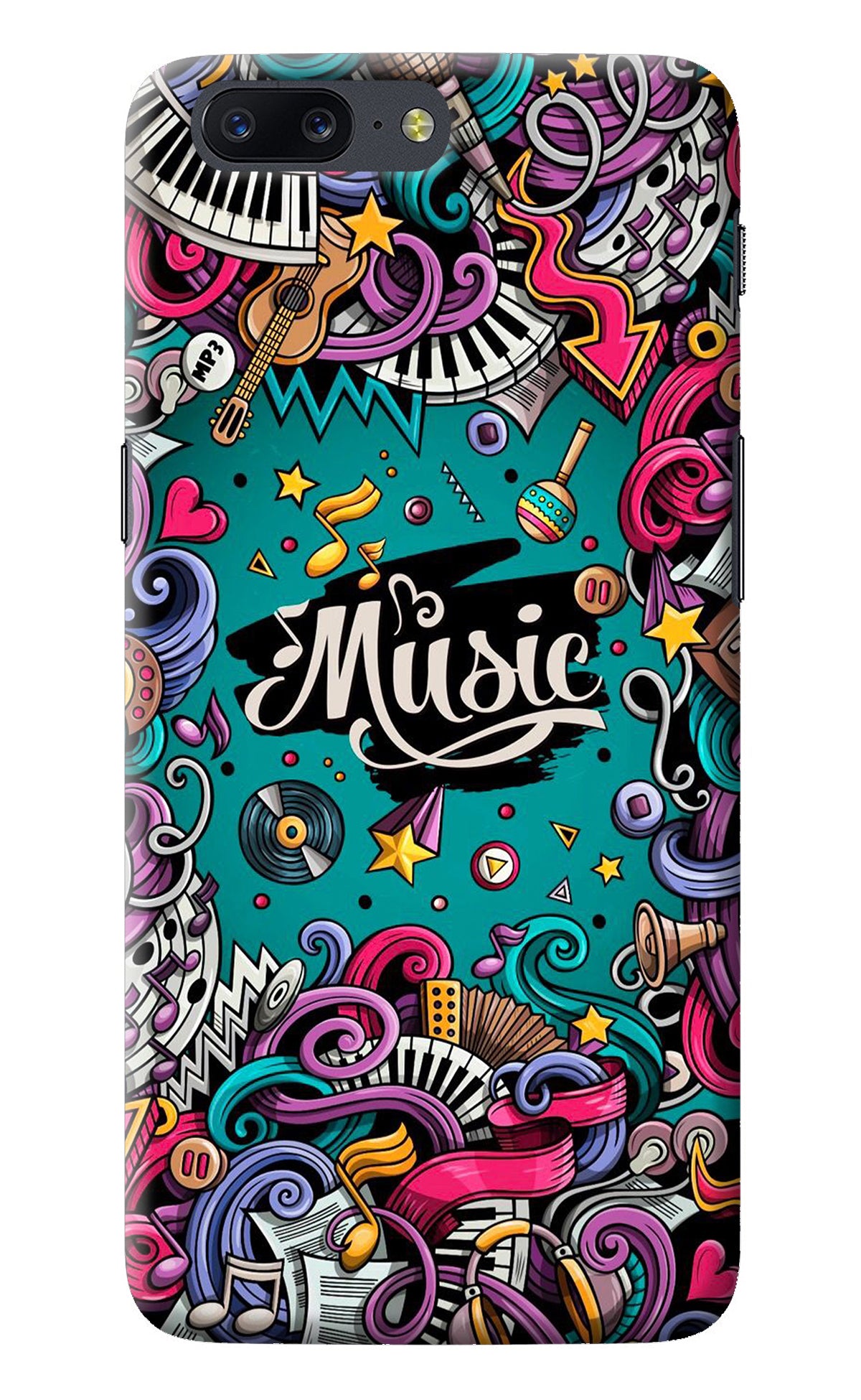 Music Graffiti Oneplus 5 Back Cover