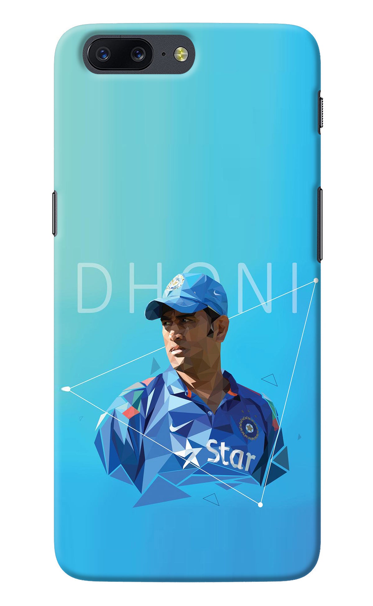 Dhoni Artwork Oneplus 5 Back Cover