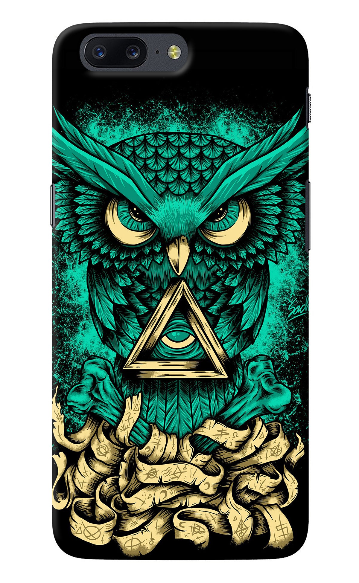 Green Owl Oneplus 5 Back Cover