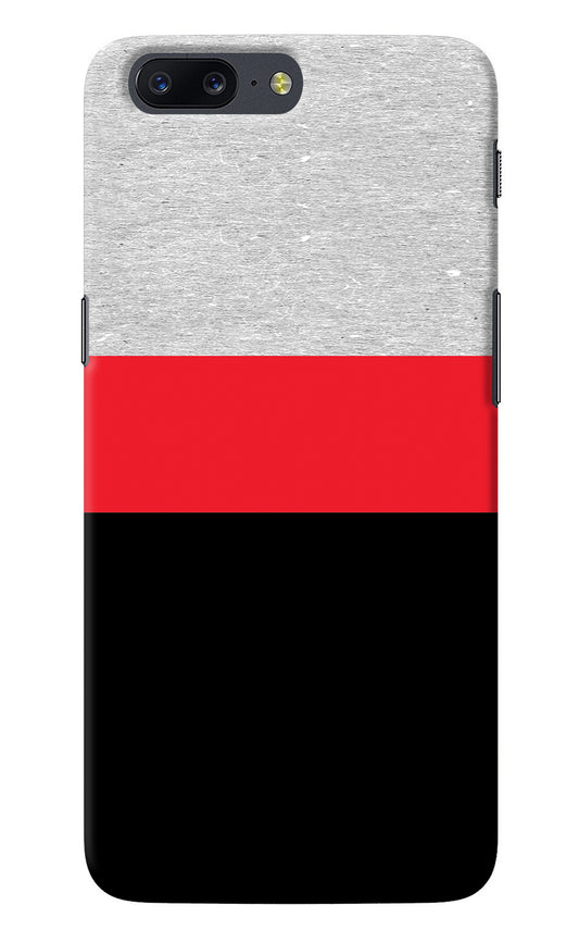 Tri Color Pattern Oneplus 5 Back Cover