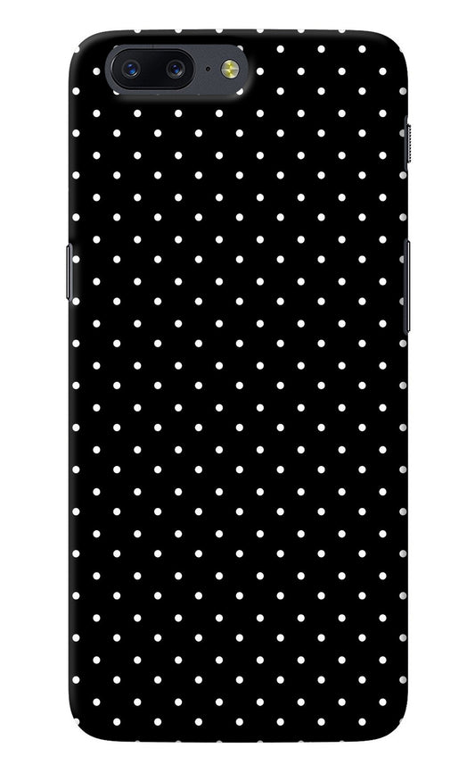 White Dots Oneplus 5 Back Cover