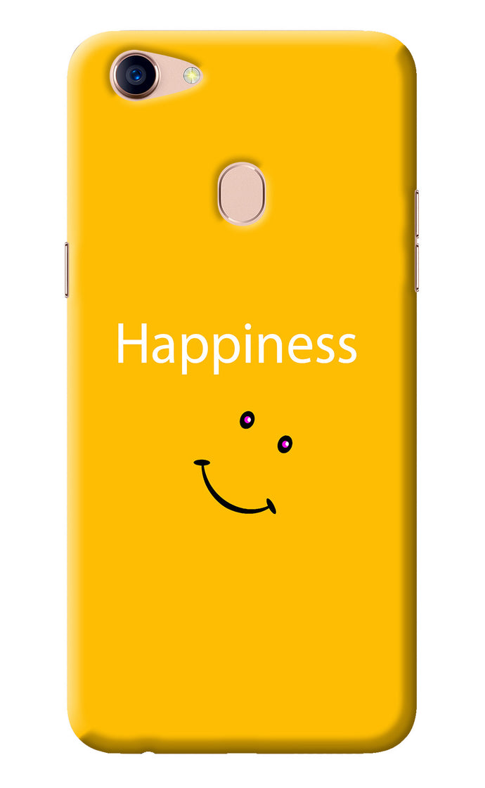 Happiness With Smiley Oppo F5 Back Cover