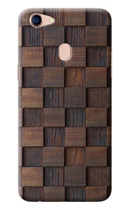 Wooden Cube Design Oppo F5 Back Cover
