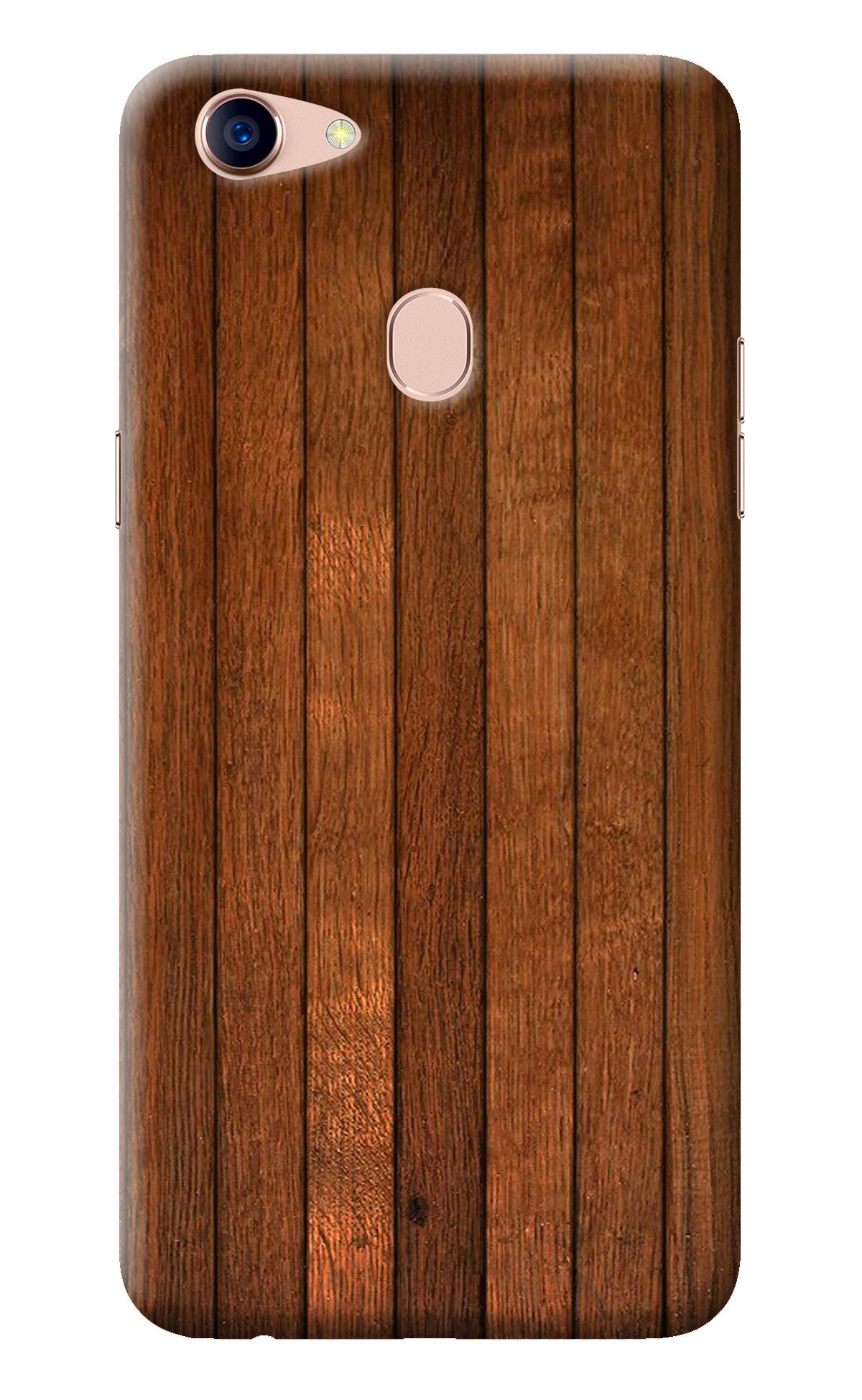 Wooden Artwork Bands Oppo F5 Back Cover