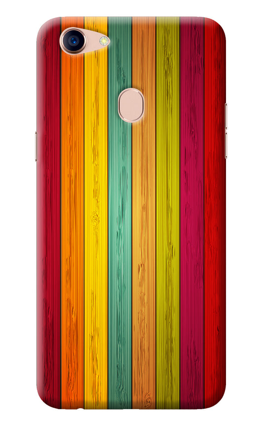 Multicolor Wooden Oppo F5 Back Cover