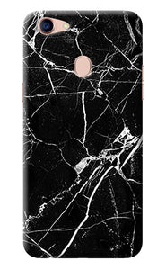 Black Marble Pattern Oppo F5 Back Cover
