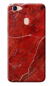 Red Marble Design Oppo F5 Back Cover