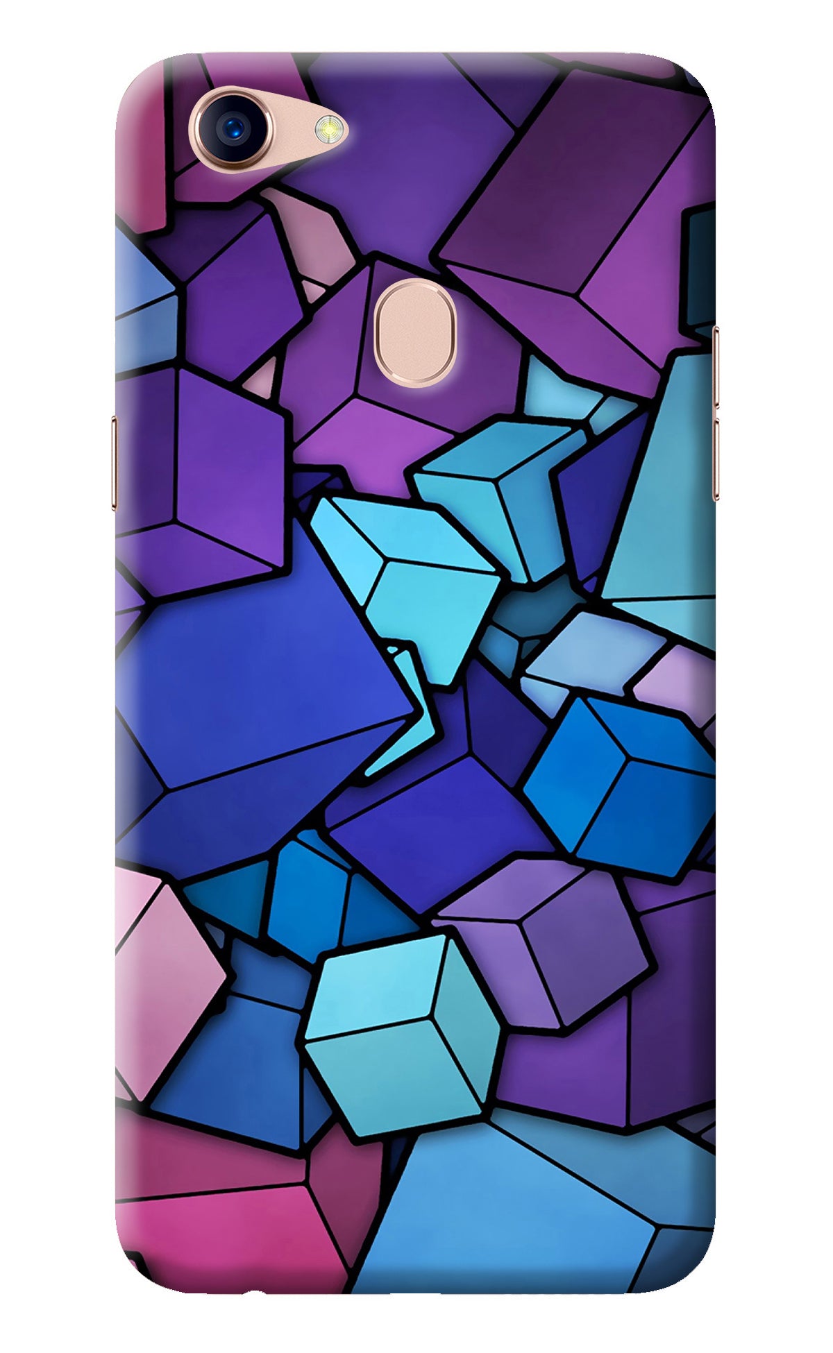 Cubic Abstract Oppo F5 Back Cover
