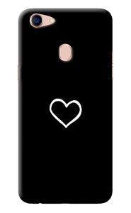 Heart Oppo F5 Back Cover