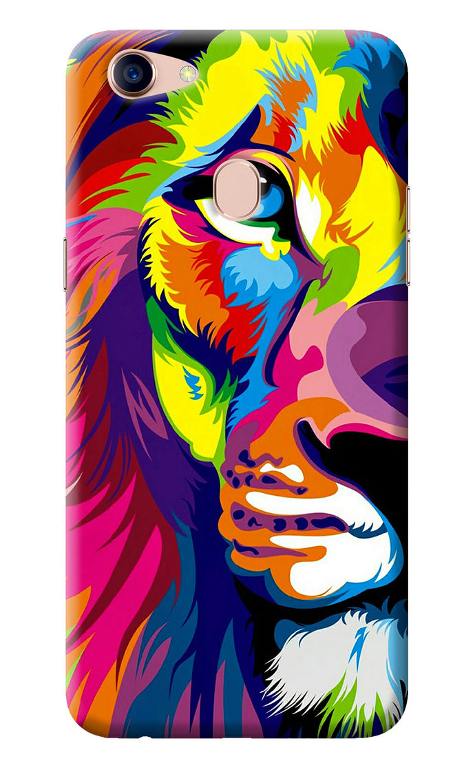 Lion Half Face Oppo F5 Back Cover